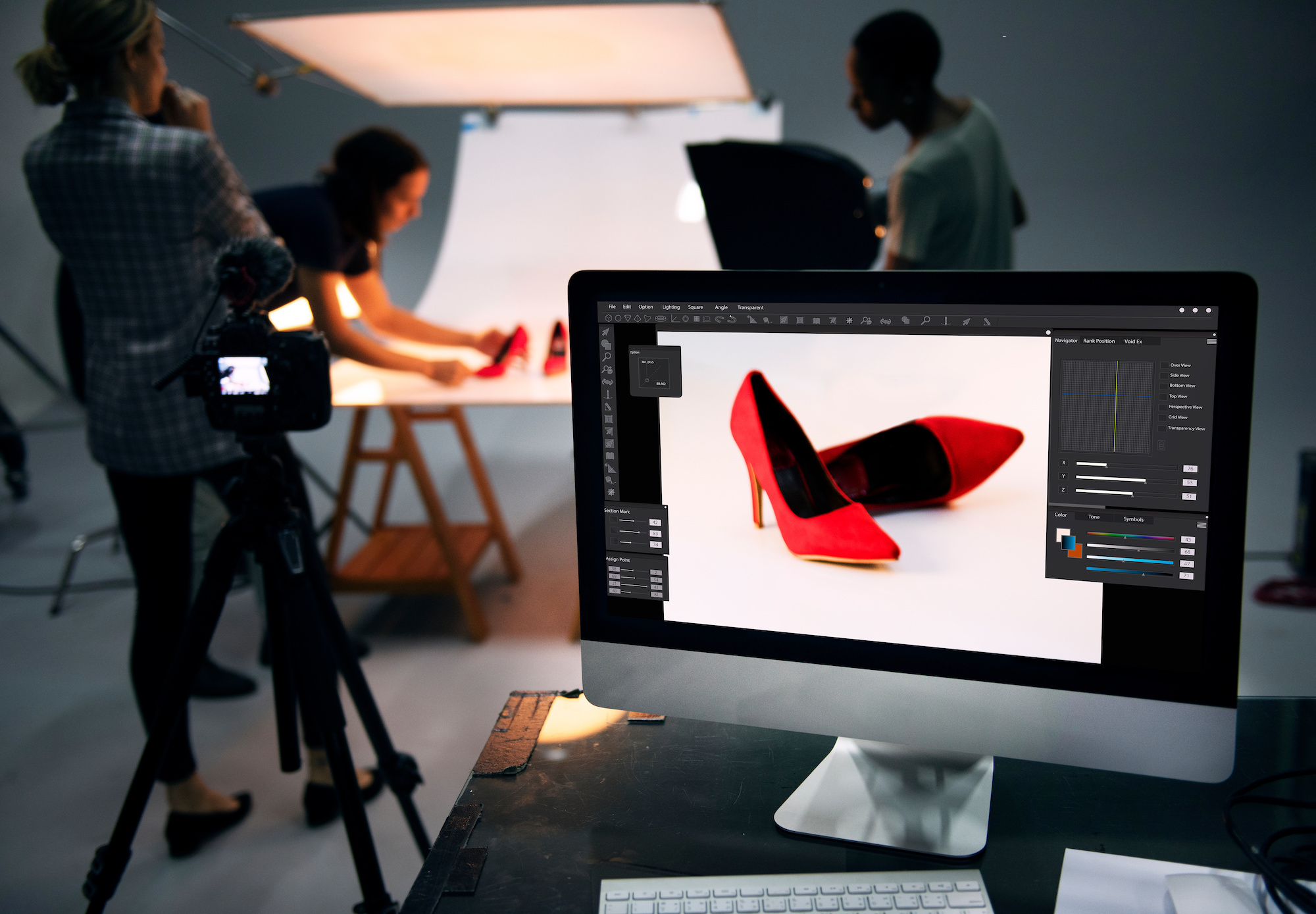 Product photography shoot of shoes Website photography